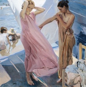 स्नान के बाद द्वारा Joaquín Sorolla