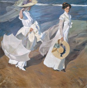 सीहोर के साथ टहलते हुए द्वारा Joaquín Sorolla