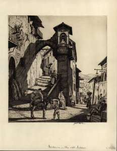 मैडोना इन द वॉल, सुबियाको, 1929 (ड्राईप्वाइंट एनग्रेविंग)