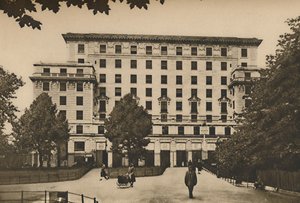 वेस्ट एंड के अधिकांश पर्वतीय स्थल पर चिनाई का पर्वतीय द्रव्यमान, c1935।