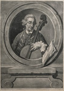 एक संगीतकार का पोर्ट्रेट, संभवतः फ्रांज जोसेफ हेड (1732-1809), एमए पिकोट द्वारा उकेरा गया था द्वारा जोहान जोसेफ ज़ॉफ़नी