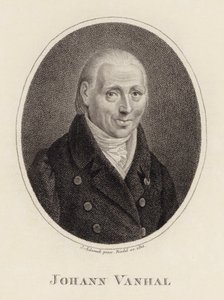 संगीतकार जोहान बैपटिस्ट वानहाल का पोर्ट्रेट 1739-1813, 1815। द्वारा जोहान अदमेकी