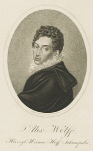 पायस अलेक्जेंडर वोल्फ का पोर्ट्रेट 1782-1828, सीए 1820। द्वारा जोहान एडॉल्फ रॉसमेस्लर
