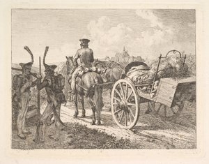 एक रूसी मोबाइल फोर्ज, 1815।