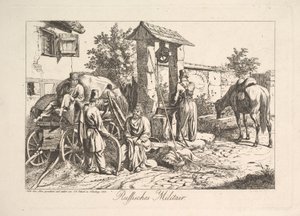 कुएँ पर कोसैक, 1815। द्वारा जोहान क्रिश्चियन एरहार्ड