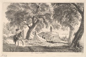 1819 में वियना में नहर पर। द्वारा जोहान क्रिश्चियन एरहार्ड