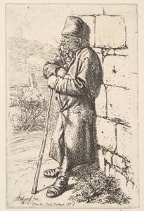 द टोबैको स्मोकर, 1817। द्वारा जोहान क्रिश्चियन एरहार्ड