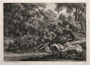 वीर लैंडस्केप: द सैटियर प्लेइंग द फ्लूट, 1795।