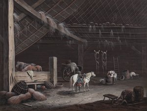 सफेद घोड़ा: खलिहान आंतरिक