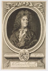 रॉबर्ट व्हाइट (1645-1703) द्वारा उत्कीर्ण हेनरी परसेल का पोर्ट्रेट (1659-1695) द्वारा जोहान क्लोस्टरमैन