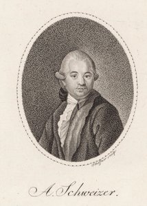 संगीतकार एंटोन श्विट्जर का पोर्ट्रेट 1735-1787, 1785। द्वारा जोहान गॉटफ्रीड शेफ़नर