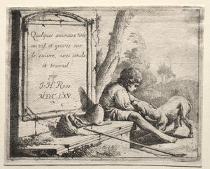 जोहान हेनरिक रूस शेफर्डिंग श्रृंखला, 1665। द्वारा जोहान हेनरिक रोज