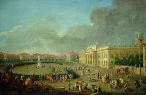 1783 के कसेल में फ्रेडरिक II के स्मारक का समर्पण द्वारा जोहान हेनरिक टिस्किन