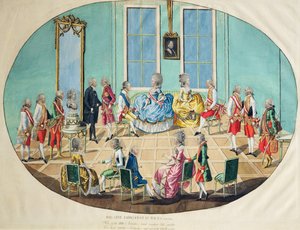 1782 में वियना में नए साल का जश्न, 1783 (wc के साथ तांबे की नक्काशी) द्वारा जोहान हिरोनिमस लोसेचनकोहल