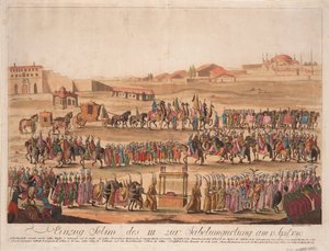 13 अप्रैल 1789, 1789 को सुल्तान सेलीम III की एंट्री द गेदिंग द सेबर