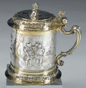 टेंकार्ड, डेंजिग, c.1680 (पार्सल गिल्ट सिल्वर) (469712 भी देखें) द्वारा जोहान II रोहडे