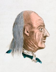 एक jovial और दयालु व्यक्ति के चेहरे की विशेषताओं, 1808