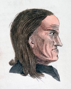 एक उदास व्यक्ति की चेहरे की विशेषताओं, 1808