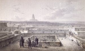 1857 में प्रकाशित हेनरिक बर्थ द्वारा &39;लेस वोएजेस एन एफ्रीक&39; से टिम्बकटू के उत्तर की ओर,