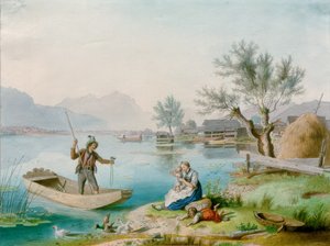 चिएम्सी में मछुआरे का परिवार द्वारा जोहान फिलिप हेनेली