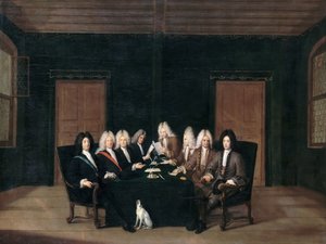 7 सितंबर, 1714 को बाडेन की शांति कांग्रेस के दूत द्वारा जोहान रुडोल्फ ह्यूबर