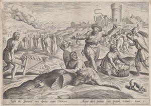 इस्राएलियों की पिटाई करने वाले फिरौन के कार्यपालक, c.1585।
