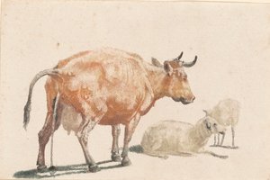 पेशाब करने वाली गाय, 1690s। द्वारा जोहान टायलर