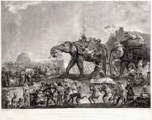 हैदरबेक से कलकत्ता दूतावास, औड के विज़ियर से, पटना के रास्ते, 1788 में, लॉर्ड कार्नवालिस से मिलने के लिए, सी। 1800 द्वारा जोहान जोसेफ ज़ॉफ़नी