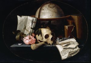 वनिता स्टिल लाइफ, c.1655 (ओक पैनल पर तेल) द्वारा जोहान्स बोर्मन