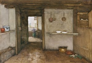 किचन इंटीरियर, c.1899