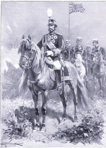 उनकी शाही महिमा: जापान के सम्राट, रूसो-जापानी युद्ध खंड 1, c.1900 के इतिहास से चित्रण द्वारा जोहान्स हरमन बारेंड कोएकोक