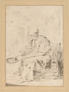 पैनकेक वुमन, 1768। द्वारा जोहान्स कोर्नलीन