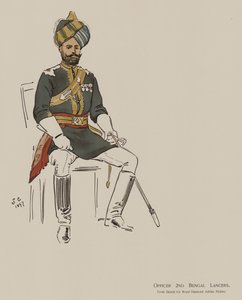ऑफिसर 2 बंगाल लांसर्स (कलर लिथो)