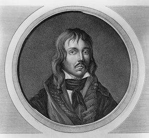 फ्रेंकोइस सेवेरिन मार्सेउ-डेसग्रेवियर्स (1769-1796) का पोर्ट्रेट, क्रांतिकारी युद्धों के फ्रांसीसी जनरल, उत्कीर्णन द्वारा वाल्टर चार्ल्स मिल्स