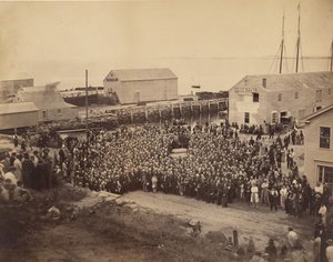 प्लायमाउथ रॉक में राष्ट्रीय सामूहिक परिषद, 22 जून, 1865।