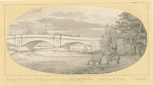 वोल्सेली ब्रिज: पेन एंड वॉश ड्रॉइंग, एन डी [1799-1854] (ड्राइंग)