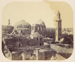 डोम ऑफ द होली सीपुलचर, जेरूसलम, 1860।
