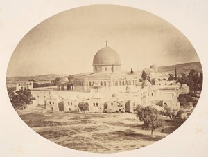जेरूसलम, मोरिया पर्वत पर मंदिर का स्थान, 1857।