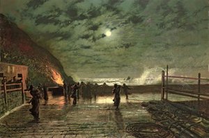 पेरिल (द हार्बर फ्लेयर) में 1879 (कैनवास पर तेल) द्वारा जॉन एटकिन्सन ग्रिम्शॉ
