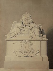 वेस्टमिंस्टर एब्बे में कैप्टन हार्वे और हुत के स्मारक के लिए डिज़ाइन, c.1804