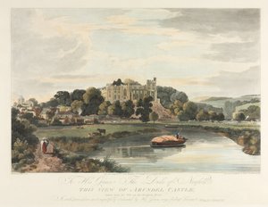 अरुंडेल कैसल का यह दृश्य, 1819। द्वारा जॉन बेली