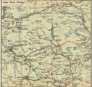 हाई पीक डिस्ट्रिक्ट, c20th सेंचुरी द्वारा जॉन बार्थोलोम्यू