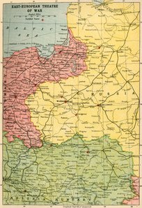 युद्ध के पूर्व-यूरोपीय रंगमंच, 1914-1918, c1920।