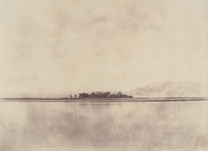 थेबन हिल्स के सामने नील नदी, 1853-54।