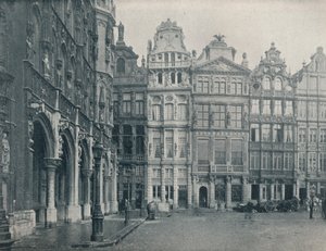 ब्रसेल्स, बेल्जियम के ग्रैंड प्लेस का एक कोना, c1900 1914-1915