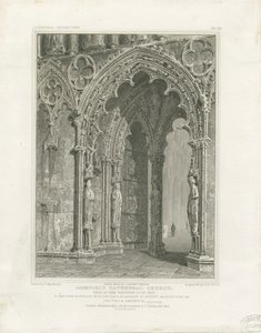 लिचफील्ड कैथेड्रल - पश्चिम द्वार: उत्कीर्णन, एनडी [सी 1820]