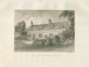 एल्ड्रिज ग्रामर स्कूल: सीपिया ड्राइंग, 1847