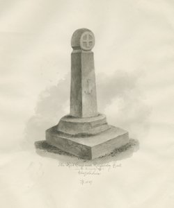 बिडुलफ - "रेड क्रॉस": सीपिया ड्राइंग, 1847 द्वारा जॉन बकलर