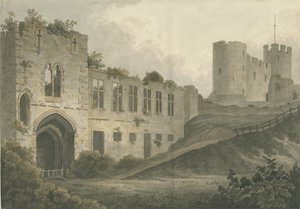 डुडले कैसल - द कीप: वाटर कलर पेंटिंग, एनडी [सी 1820] द्वारा जॉन बकलर