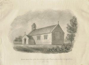 एक्लेशल - कोट्स हीथ चैपल: सेपिया ड्राइंग, एन डी [सी 1843] (ड्राइंग) द्वारा जॉन बकलर
